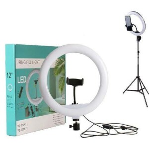 12inches Ring light with tripod stand, and one phone holder