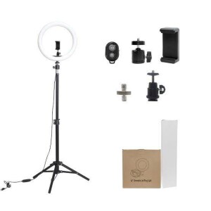 10 inches Ring Light has 1phone holder, Tripod stand, and plugin charger