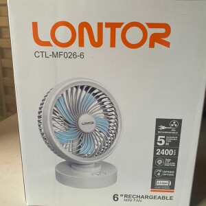 Lontor Rechargeable Desk Fan CTL-MF026-6